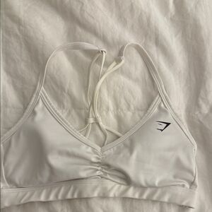 Gymshark White Strappy Sports Bra